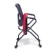 Silla de Visita RE-1515 multifuncional Mesh Negro Asiento Abatible con Rodajas