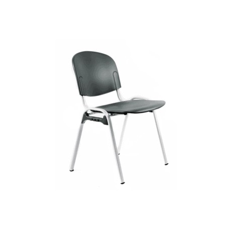 Silla de Visita Italiana en Polipropileno, Estructura Negra, s/b